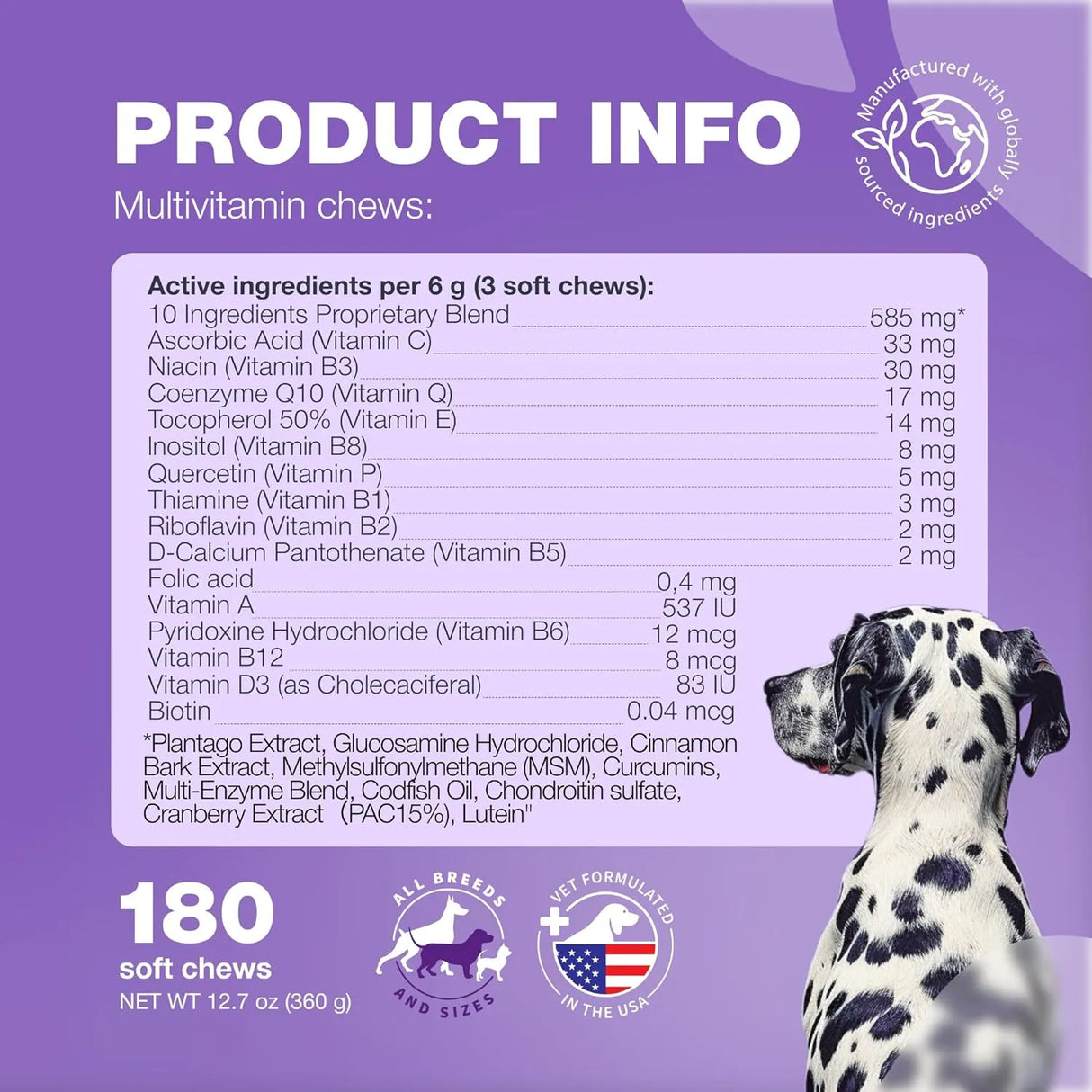 CHEWIA - CHEWIA 15 in 1 Dog Multivitamin Chews 180 Masticables - The Red Vitamin MX - Multivitamínicos Para Perros - {{ shop.shopifyCountryName }}