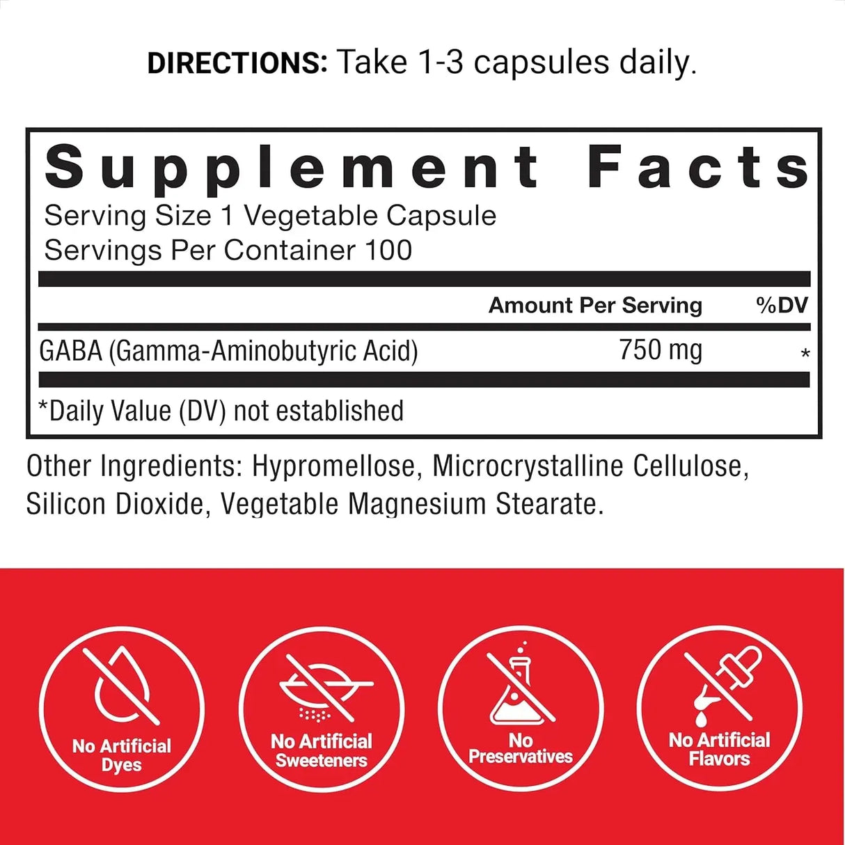 FORCE FACTOR - FORCE FACTOR GABA 750Mg. 100 Capsulas - The Red Vitamin MX - Suplementos Alimenticios - {{ shop.shopifyCountryName }}