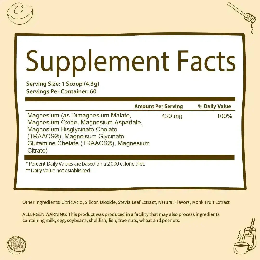 GOBIOTIX - GoBiotix Magnesium Glycinate Powder 60 Servicios Honey Citrus 258Gr. - The Red Vitamin MX - Suplementos Alimenticios - {{ shop.shopifyCountryName }}