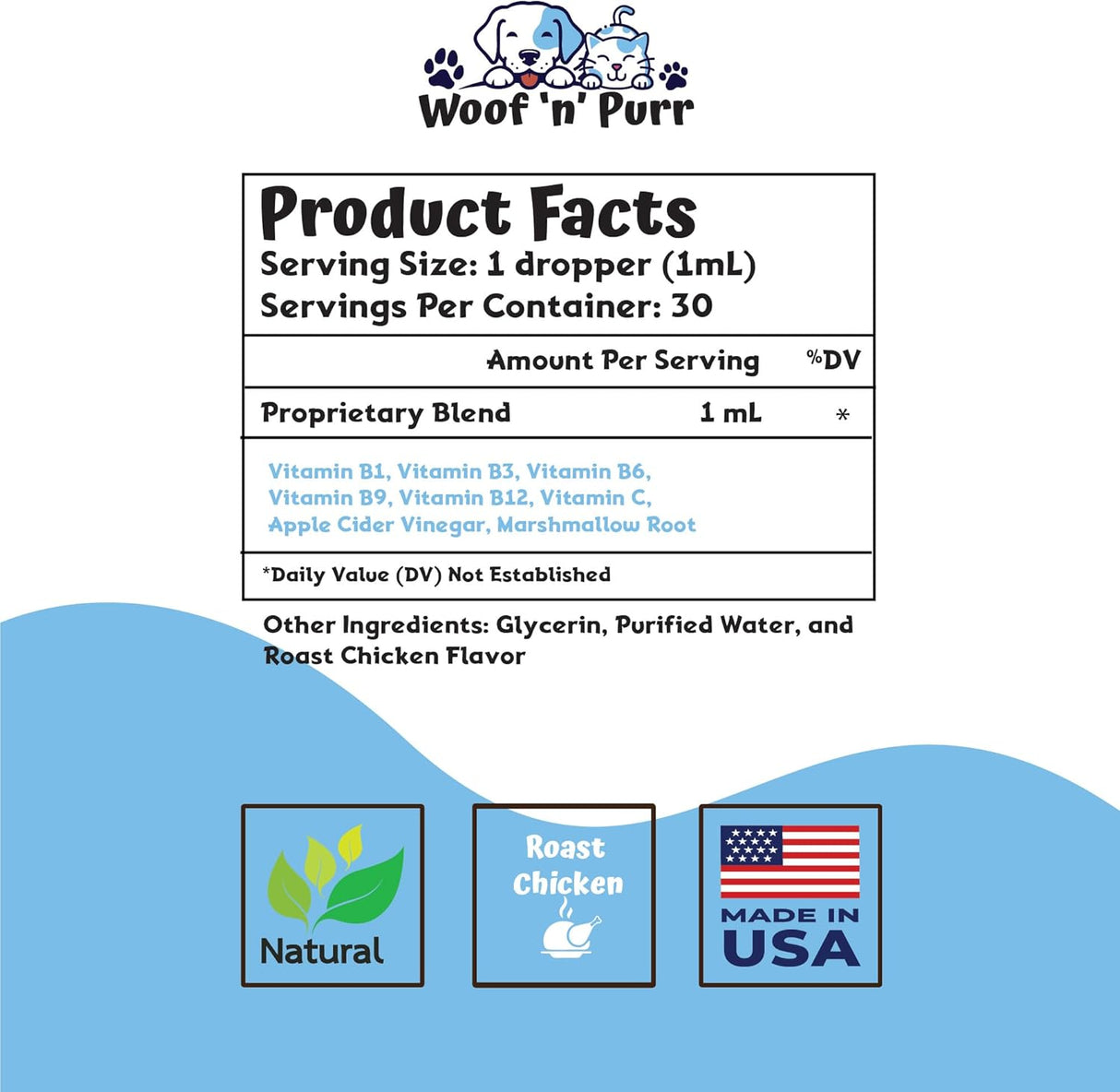 Woof 'n' Purr Cat Multivitamin 1 Fl.Oz.