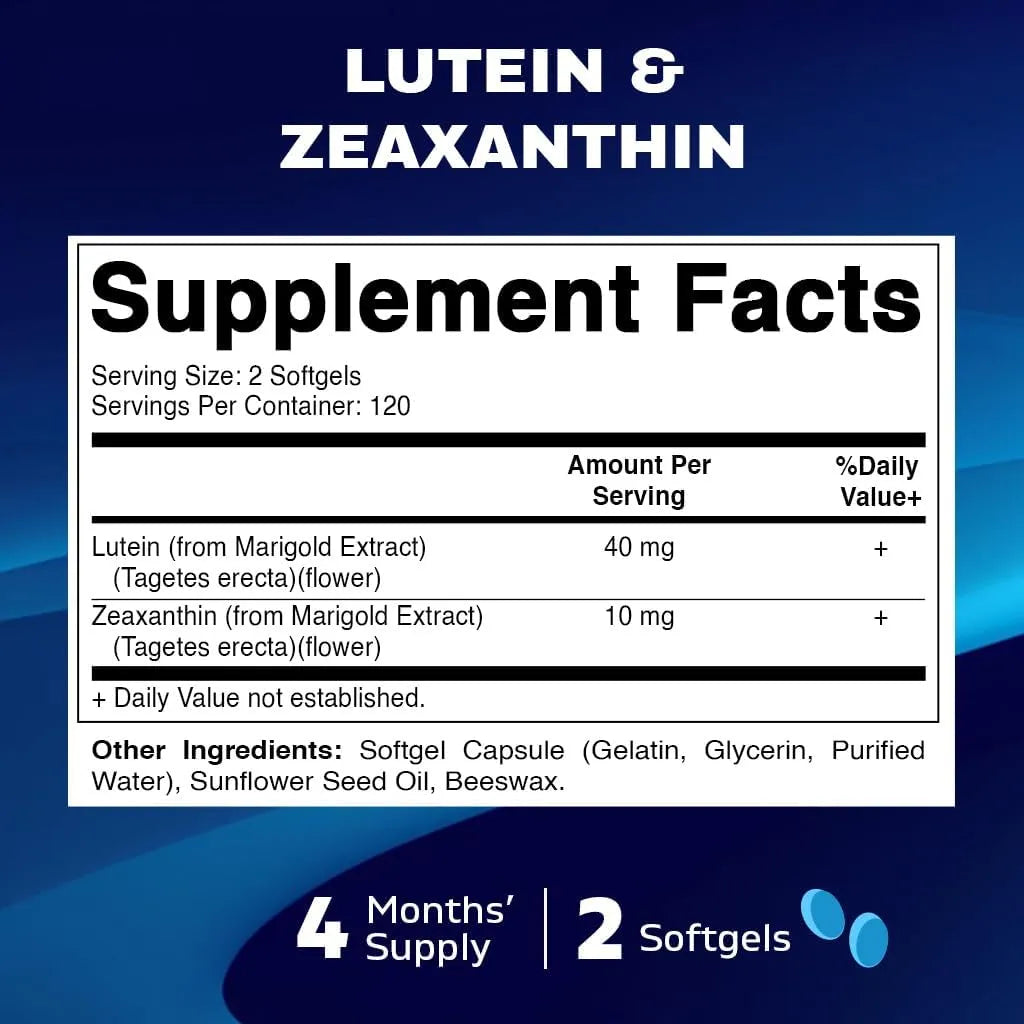 VITAMATIC - Vitamatic Lutein 40Mg. with Zeaxanthin 10Mg. 240 Capsulas Blandas - The Red Vitamin MX - Suplementos Alimenticios - {{ shop.shopifyCountryName }}