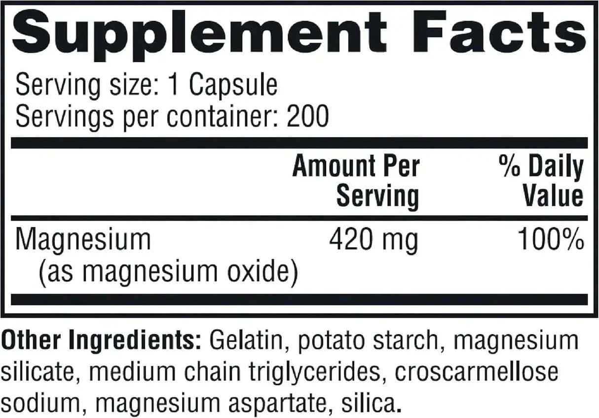 TWINLAB - Twinlab Magnesium 420Mg. 200 Capsulas - The Red Vitamin MX - Suplementos Alimenticios - {{ shop.shopifyCountryName }}