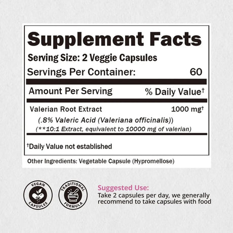 NATUREBULK - NATUREBULK Valerian Root 120 Capsulas - The Red Vitamin MX - Suplementos Alimenticios - {{ shop.shopifyCountryName }}