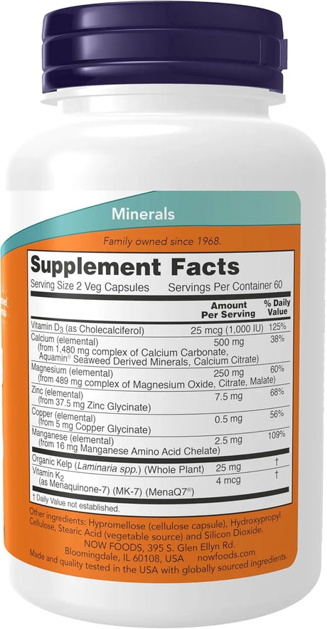 NOW SUPPLEMENTS - NOW Supplements Cal-Mag with Zinc Copper Manganese and Vitamin D 120 Capsulas - The Red Vitamin MX - Suplementos Alimenticios - {{ shop.shopifyCountryName }}