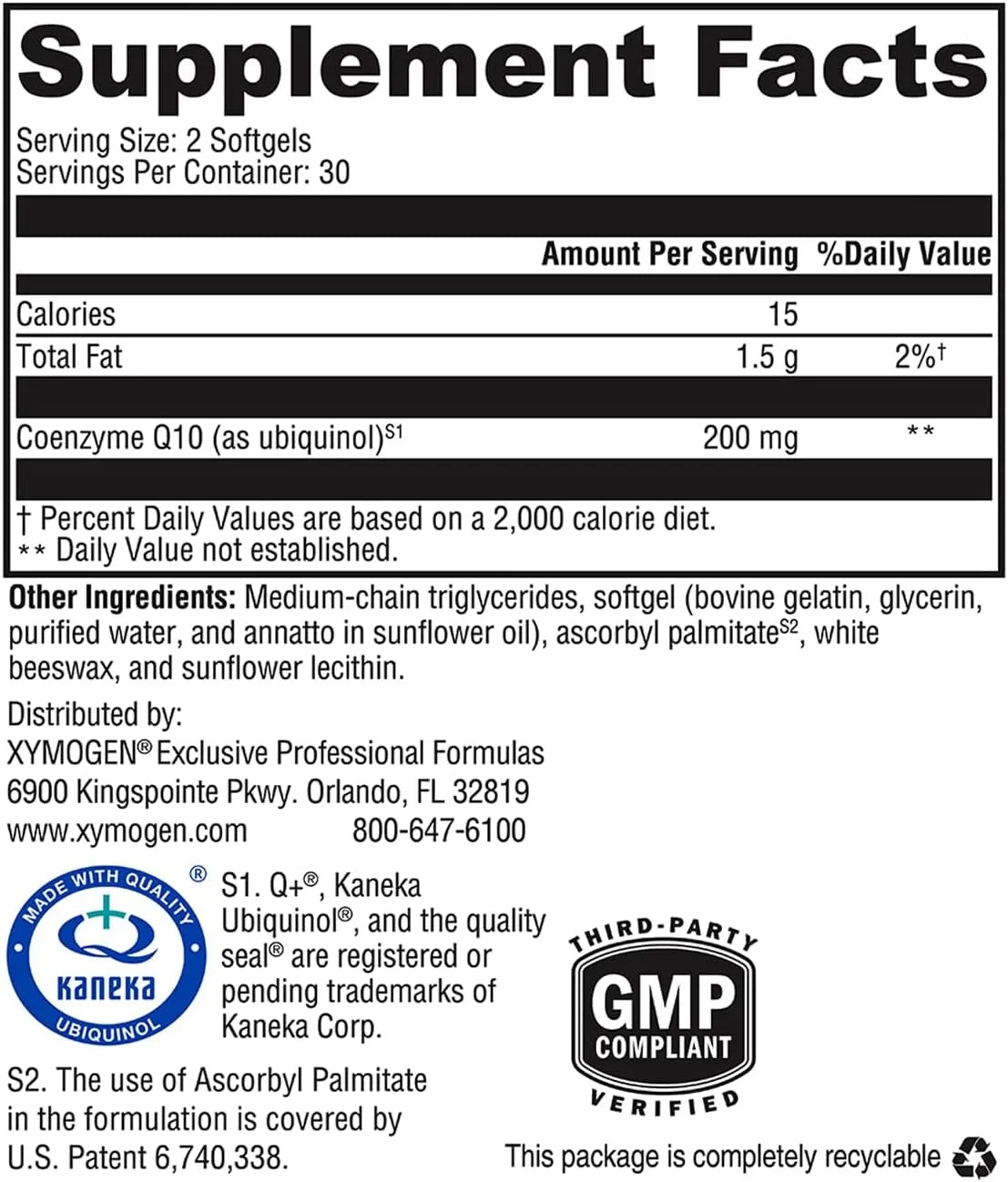 XYMOGEN - XYMOGEN CoQmax Ubiquinol 60 Capsulas Blandas - The Red Vitamin MX - Suplementos Alimenticios - {{ shop.shopifyCountryName }}