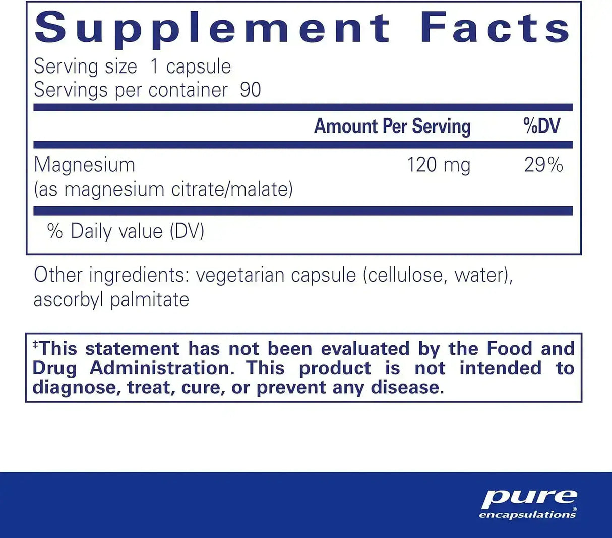 PURE ENCAPSULATIONS - Pure Encapsulations Magnesium Citrate Malate 90 Capsulas - The Red Vitamin MX - Suplementos Alimenticios - {{ shop.shopifyCountryName }}