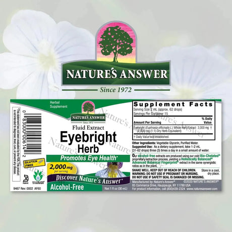 NATURE´S ANSWER - Nature's Answer Eyebright Herb 1 Fl.Oz. - The Red Vitamin MX - Suplementos Alimenticios - {{ shop.shopifyCountryName }}