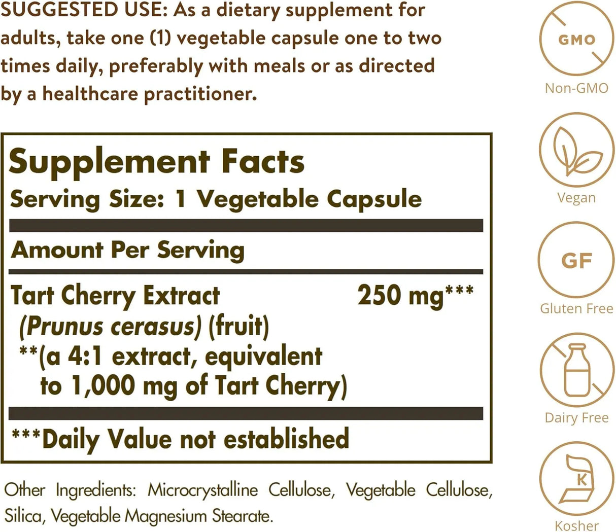 SOLGAR - Solgar Tart Cherry 1000Mg. 90 Capsulas - The Red Vitamin MX - Suplementos Alimenticios - {{ shop.shopifyCountryName }}