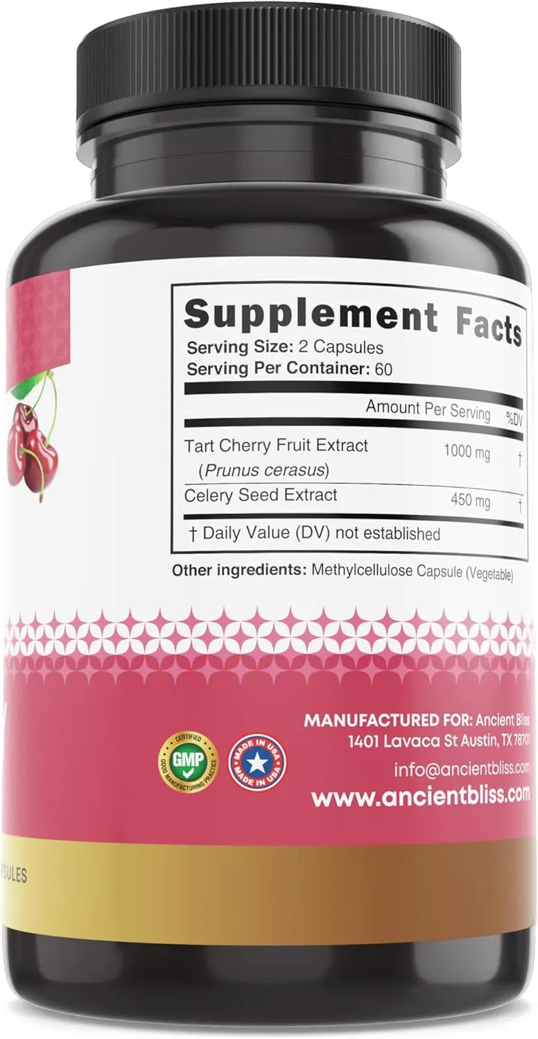 ANCIENT BLISS - Ancient Bliss Tart Cherry 120 Capsulas - The Red Vitamin MX - Suplementos Alimenticios - {{ shop.shopifyCountryName }}