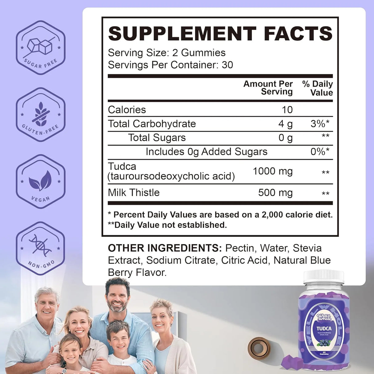 WELL&WHOLE - Well&Whole TUDCA 1000Mg. 60 Gomitas - The Red Vitamin MX - Suplementos Alimenticios - {{ shop.shopifyCountryName }}