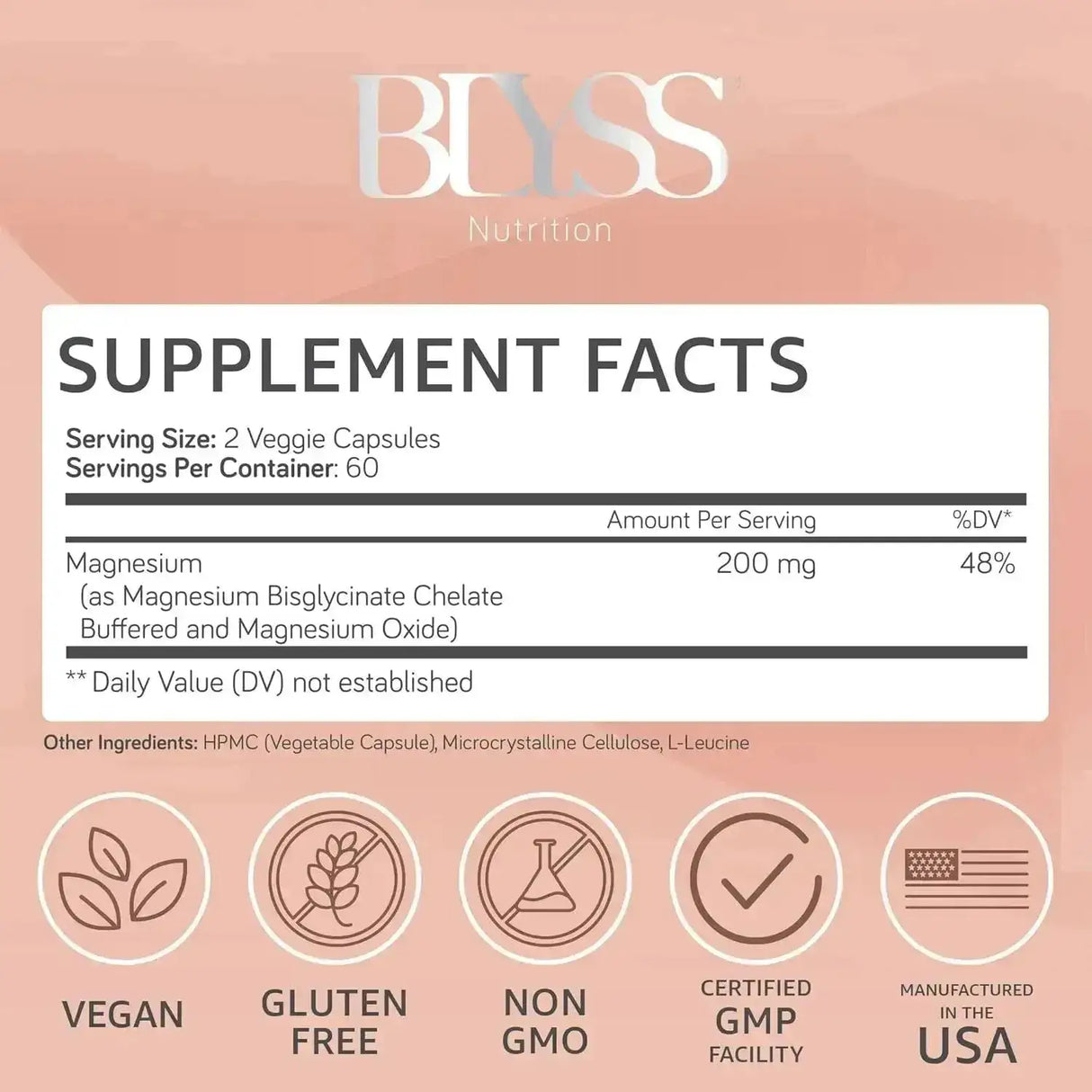BLYSS NUTRITION - BLYSS Nutrition Magnesium Bisglycinate 120 Capsulas - The Red Vitamin MX - Suplementos Alimenticios - {{ shop.shopifyCountryName }}