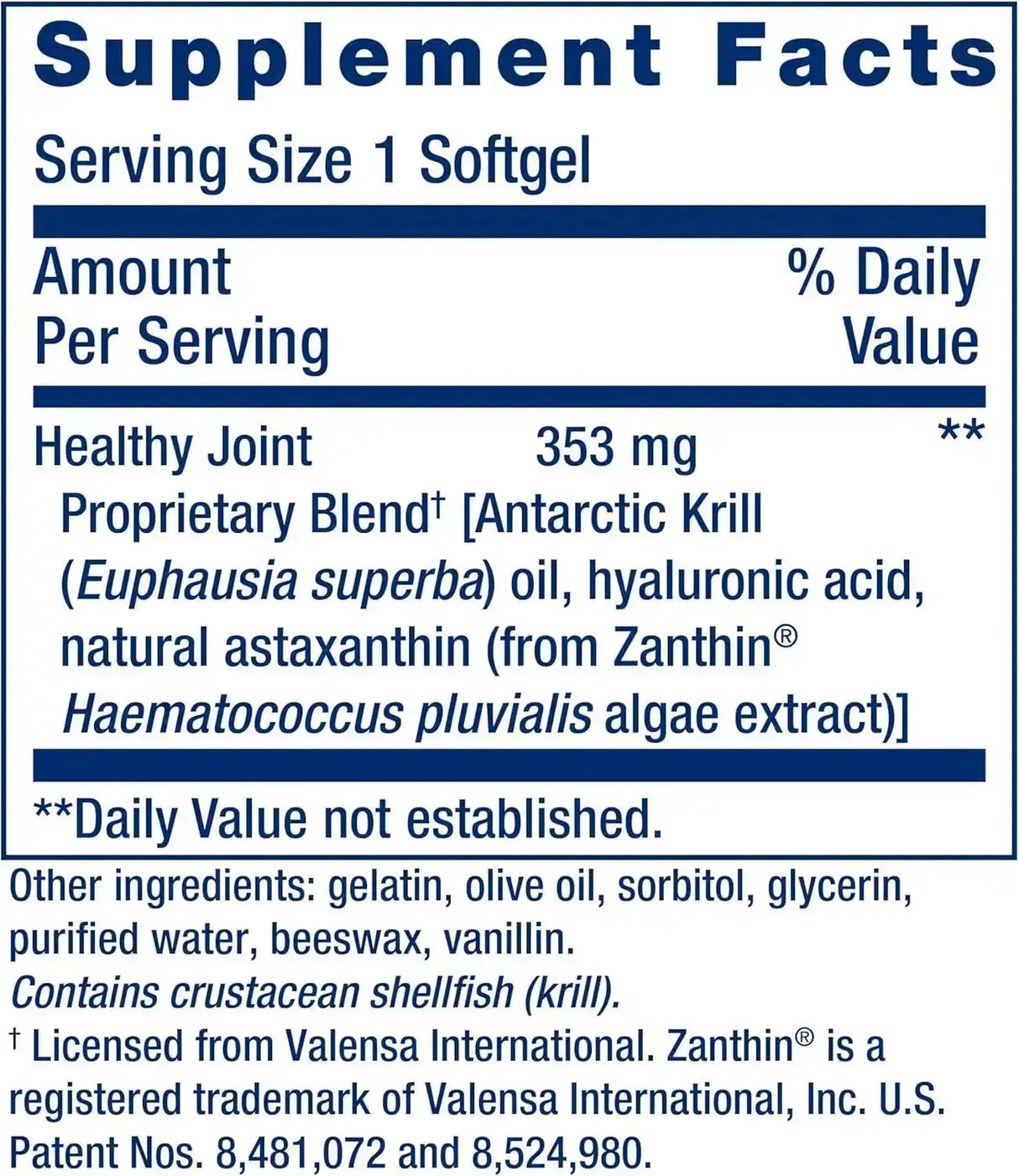 LIFE EXTENSION - Life Extension Krill Healthy Joint Formula 30 Capsulas Blandas - The Red Vitamin MX - Suplementos Alimenticios - {{ shop.shopifyCountryName }}