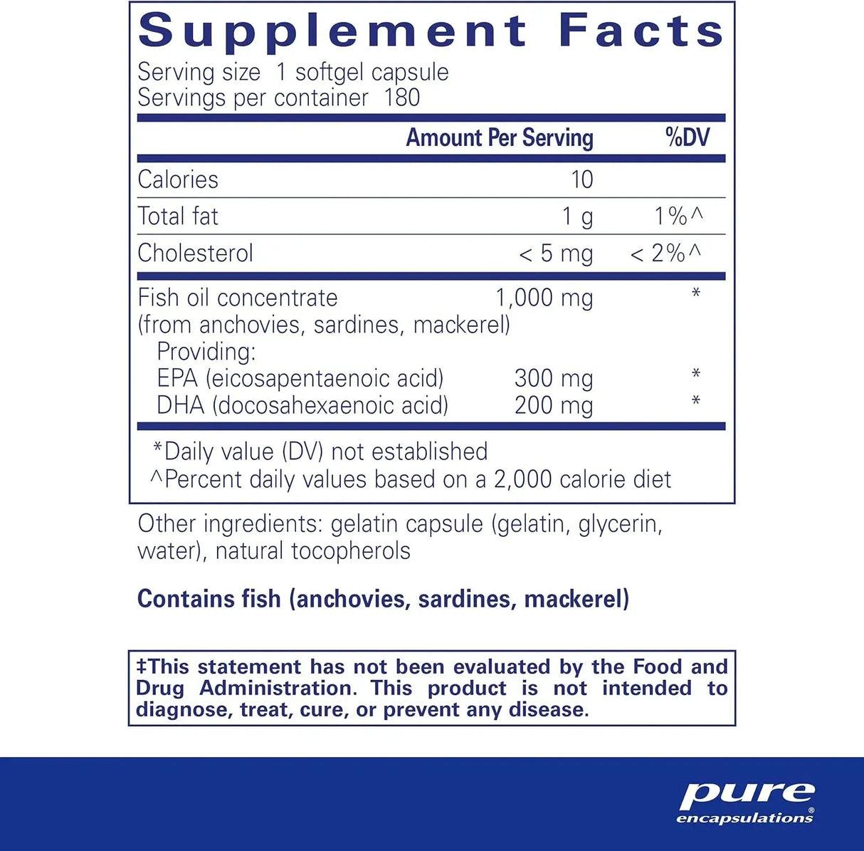 PURE ENCAPSULATIONS - Pure Encapsulations EPA/DHA Essentials 180 Capsulas Blandas - The Red Vitamin MX - Suplementos Alimenticios - {{ shop.shopifyCountryName }}