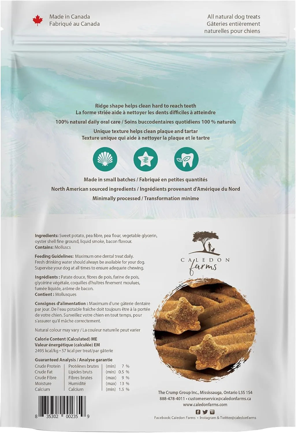 CALEDON FARMS - Caledon Farms Plaque Busters with Bacon Dog Treats 10 Piezas - The Red Vitamin MX - Cuidado Dental Para Perros - {{ shop.shopifyCountryName }}