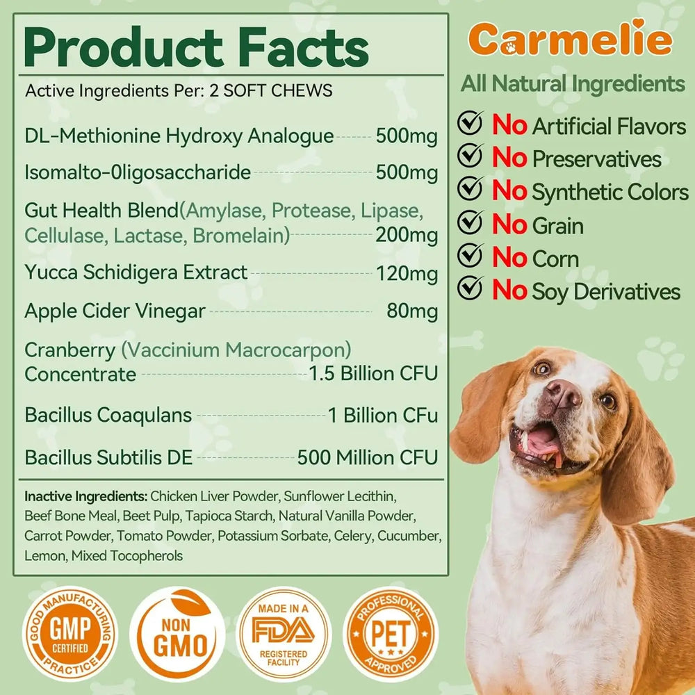 CARMELIE - Carmelie Grass Burn Spot Chews 200 Masticables - The Red Vitamin MX - Salud De Tracto Urinario Para Perros - {{ shop.shopifyCountryName }}
