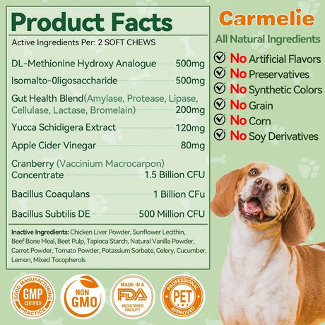 CARMELIE - Carmelie Grass Burn Spot Chews 200 Masticables - The Red Vitamin MX - Salud De Tracto Urinario Para Perros - {{ shop.shopifyCountryName }}