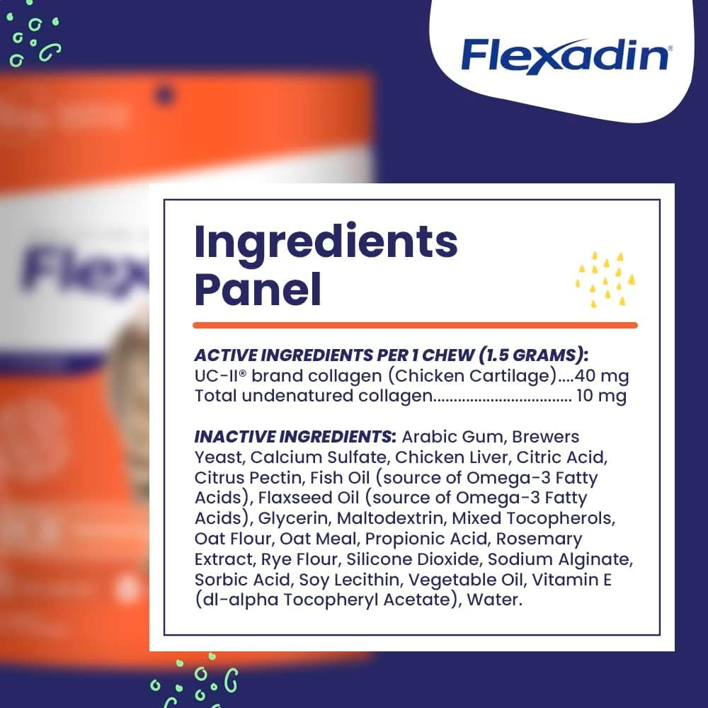 Vetoquinol Flexadin Cat Hip and Joint Support Chew 30 Masticables