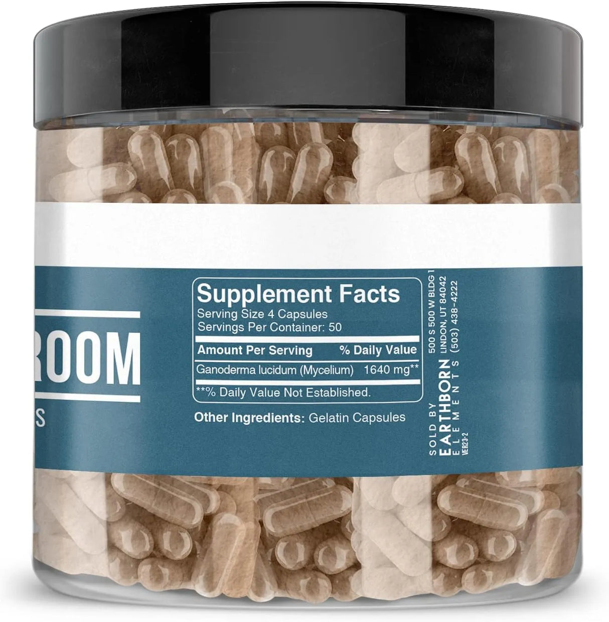 EARTHBORN ELEMENTS - Earthborn Elements Reishi Mushroom 200 Capsulas - The Red Vitamin MX - Suplementos Alimenticios - {{ shop.shopifyCountryName }}