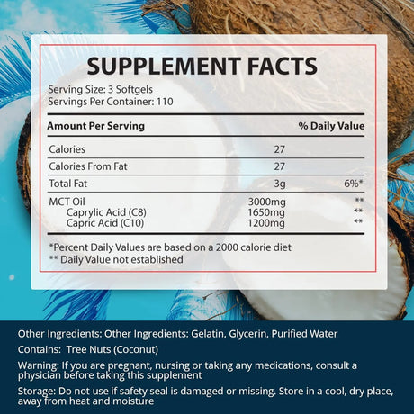 DR. BOZ - Dr. Boz C8:C10 MCT Oil 330 Capsulas Blandas - The Red Vitamin MX - Suplementos Alimenticios - {{ shop.shopifyCountryName }}