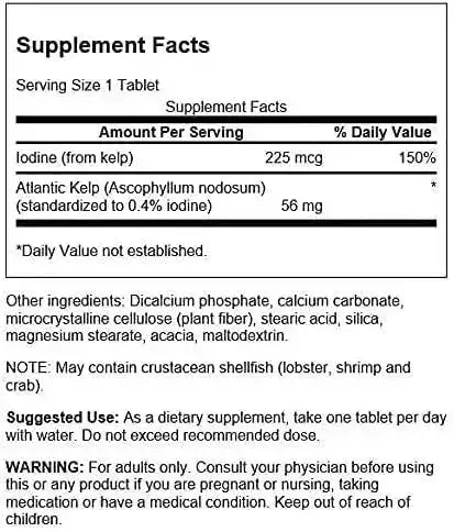 SWANSON - Swanson Premium Brand Kelp 250 Tabletas - The Red Vitamin MX - Suplementos Alimenticios - {{ shop.shopifyCountryName }}