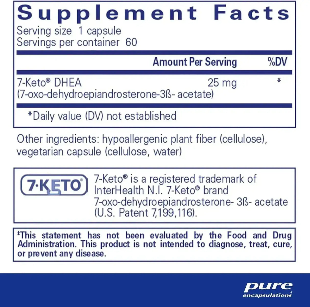 PURE ENCAPSULATIONS - Pure Encapsulations 7-Keto DHEA 25Mg. 60 Capsulas - The Red Vitamin MX - Suplementos Alimenticios - {{ shop.shopifyCountryName }}