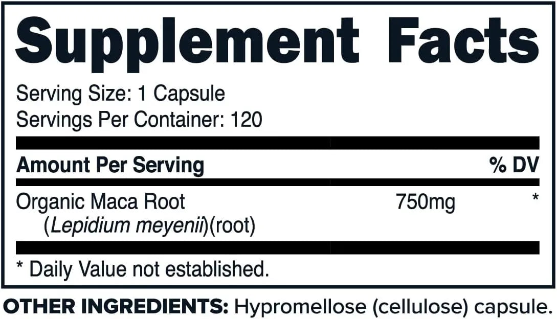 PRIMAFORCE - Primaforce Organic Maca Root 750Mg. 120 Capsulas - The Red Vitamin MX - Suplementos Alimenticios - {{ shop.shopifyCountryName }}