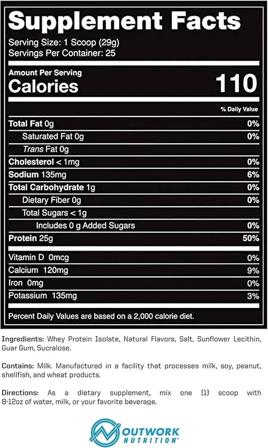 OUTWORK NUTRITION - Outwork Nutrition Build Whey Protein Isolate Powder Vanilla 25 Servicios 725Gr. - The Red Vitamin MX - Suplementos Alimenticios - {{ shop.shopifyCountryName }}