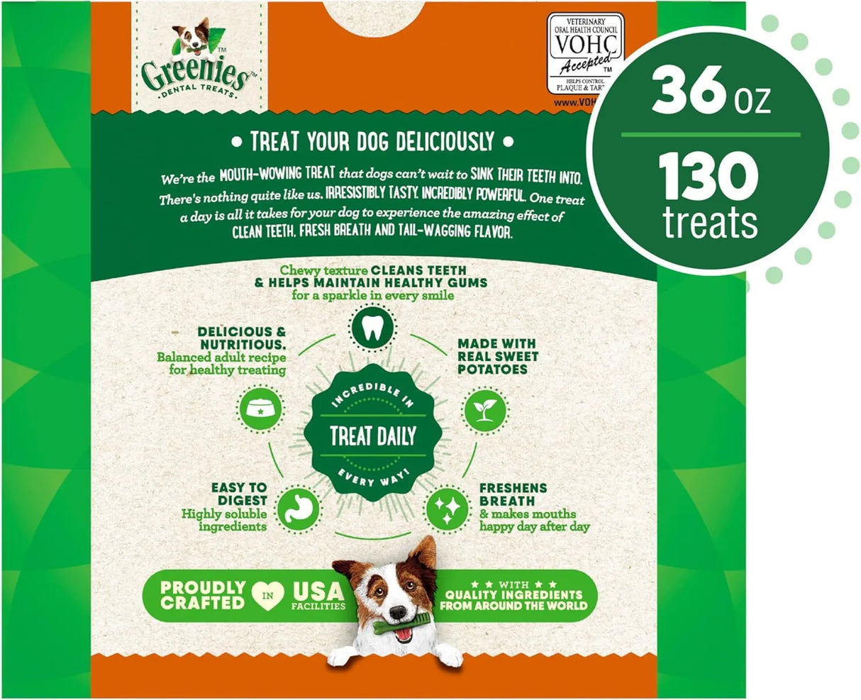 GREENIES - Greenies Teenie Natural Dog Dental Treats Sweet Potato Flavor 130 Piezas - The Red Vitamin MX - Cuidado Dental Para Perros - {{ shop.shopifyCountryName }}