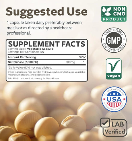 HEALTHS HARMONY - Healths Harmony Nattokinase 2000 FU 180 Capsulas - The Red Vitamin MX - Suplementos Alimenticios - {{ shop.shopifyCountryName }}