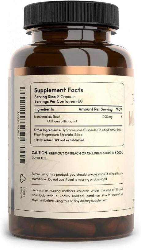 PRIMAL HEALTH FOODS - Primal Health Foods Organic Marshmallow Root 1000Mg. 60 Capsulas - The Red Vitamin MX - Suplementos Alimenticios - {{ shop.shopifyCountryName }}