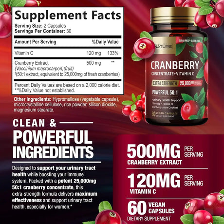 BUILT BY NATURE - Built by Nature Cranberry Pills 25,000Mg. 60 Capsulas - The Red Vitamin MX - Suplementos Alimenticios - {{ shop.shopifyCountryName }}