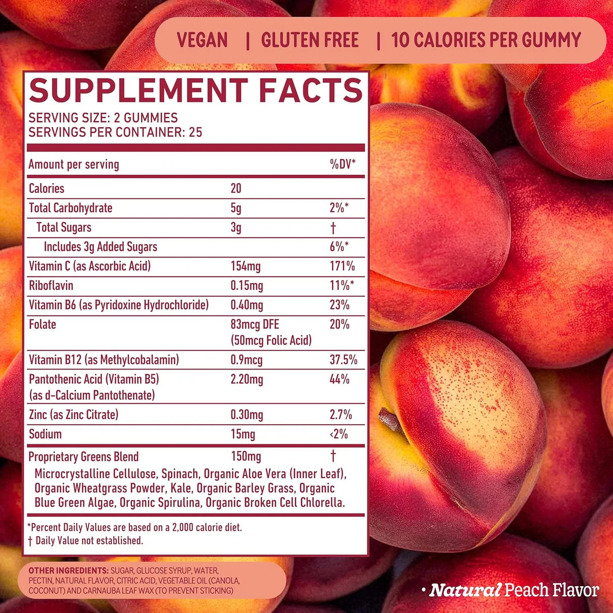 8GREENS - 8Greens Supergreens Gummies Peach Flavor 50 Gomitas 2 Pack - The Red Vitamin MX - Suplementos Alimenticios - {{ shop.shopifyCountryName }}