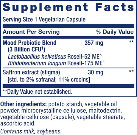 LIFE EXTENSION - Life Extension Mood Improve Probiotic & Saffron Blend 30 Capsulas - The Red Vitamin MX - Suplementos Alimenticios - {{ shop.shopifyCountryName }}