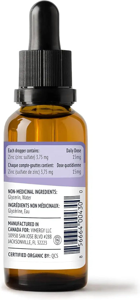 VIMERGY - Vimergy Organic Zinc 57 Servicios 115Ml. - The Red Vitamin MX - Suplementos Alimenticios - {{ shop.shopifyCountryName }}