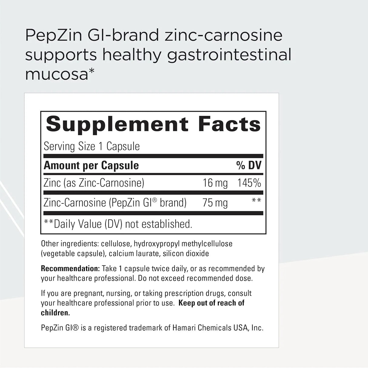 INTEGRATIVE THERAPEUTICS - Integrative Therapeutics Zinc-Carnosine 60 Capsulas - The Red Vitamin MX - Suplementos Alimenticios - {{ shop.shopifyCountryName }}