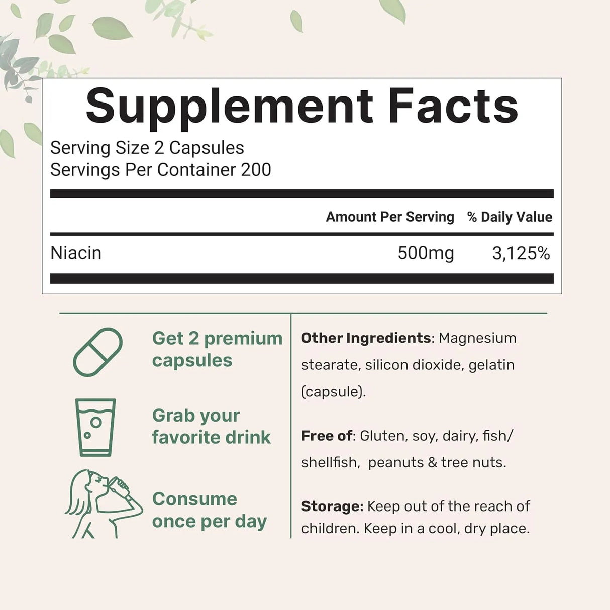 MICRO INGREDIENTS - Micro Ingredients Niacin 500Mg. 400 Capsulas - The Red Vitamin MX - Suplementos Alimenticios - {{ shop.shopifyCountryName }}