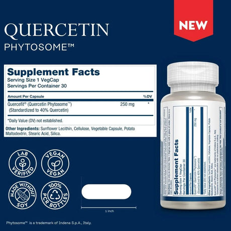SOLARAY - SOLARAY Quercetin Phytosome 30 Capsulas - The Red Vitamin MX - Suplementos Alimenticios - {{ shop.shopifyCountryName }}