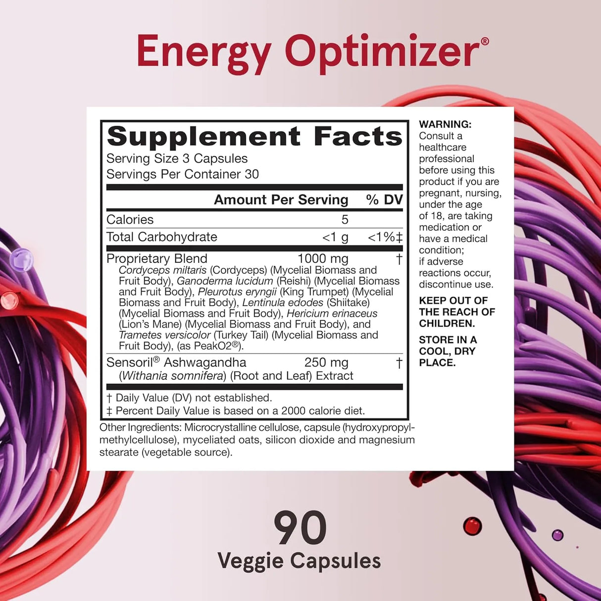 JARROW FORMULAS - Jarrow Formulas Energy Optimizer Mushrooms Adaptogens 90 Capsulas - The Red Vitamin MX - Suplementos Alimenticios - {{ shop.shopifyCountryName }}