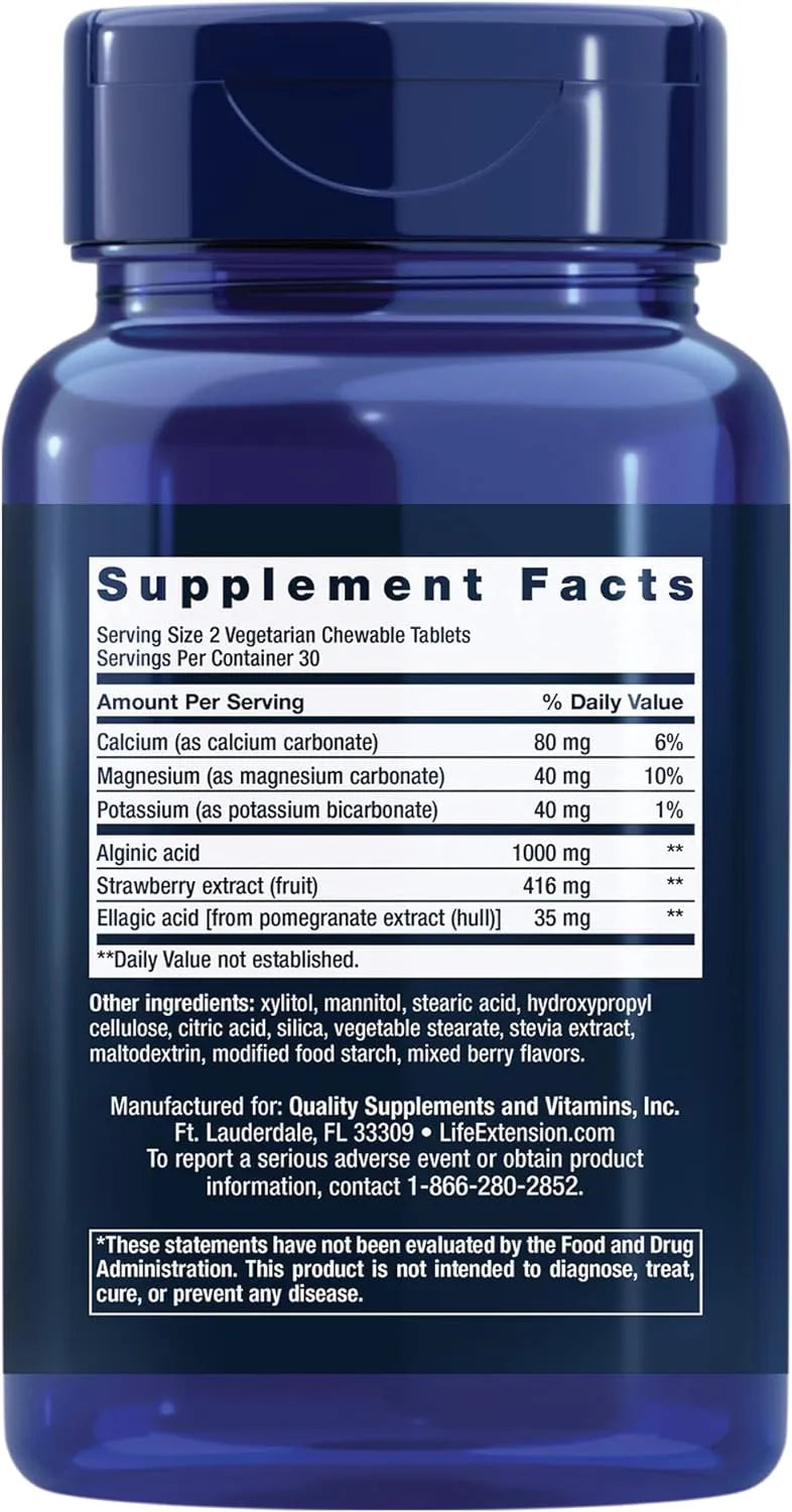 LIFE EXTENSION - Life Extension Esophageal Guardian 60 Tabletas Masticables - The Red Vitamin MX - Suplementos Alimenticios - {{ shop.shopifyCountryName }}