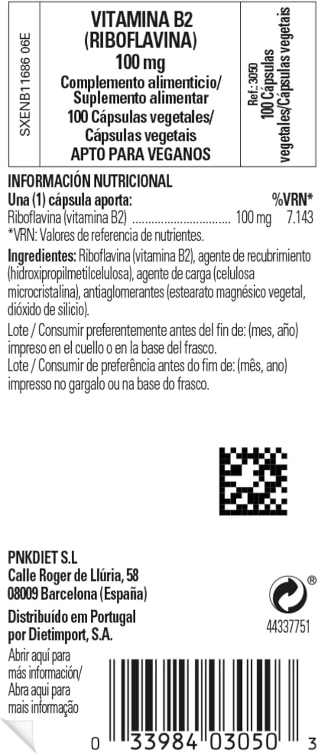 SOLGAR - Solgar Vitamin B2 100Mg. 100 Capsulas - The Red Vitamin MX - Suplementos Alimenticios - {{ shop.shopifyCountryName }}