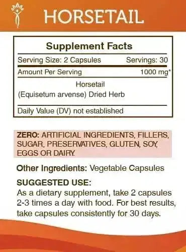 SECRETS OF THE TRIBE - Secrets of the Tribe Horsetail 1000Mg. 60 Capsulas - The Red Vitamin MX - Suplementos Alimenticios - {{ shop.shopifyCountryName }}