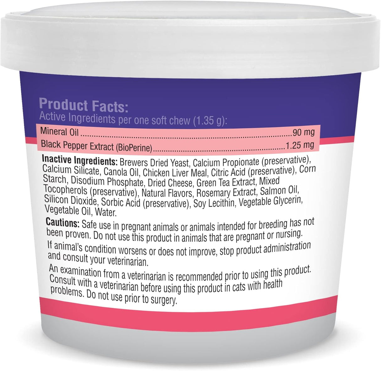 Essential Pet Hairball Support Soft Chews for Cats 100 Masticables