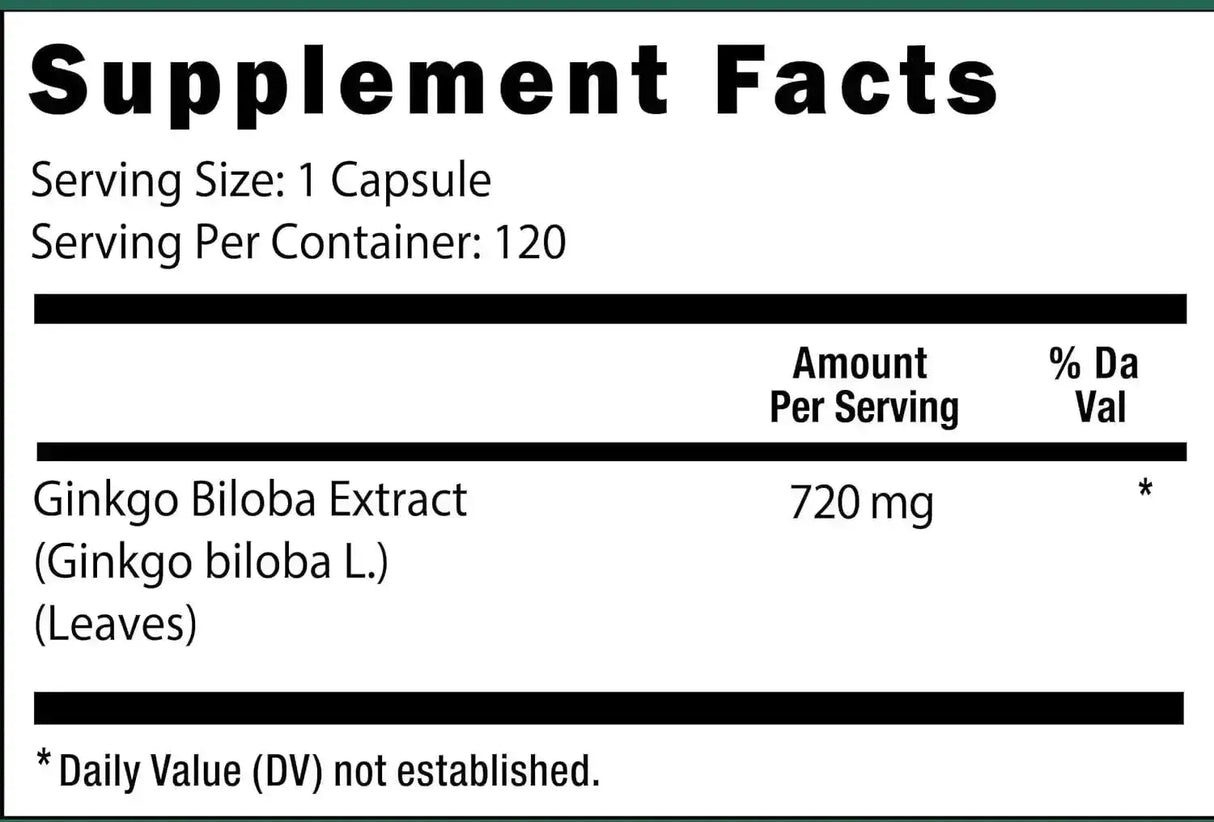 VIVA DORIA - Viva Doria Ginkgo Biloba 720Mg. 120 Capsulas - The Red Vitamin MX - Suplementos Alimenticios - {{ shop.shopifyCountryName }}