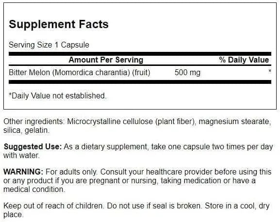 SWANSON - Swanson Full Spectrum Bitter Melon 500Mg. 60 Capsulas - The Red Vitamin MX - Suplementos Alimenticios - {{ shop.shopifyCountryName }}