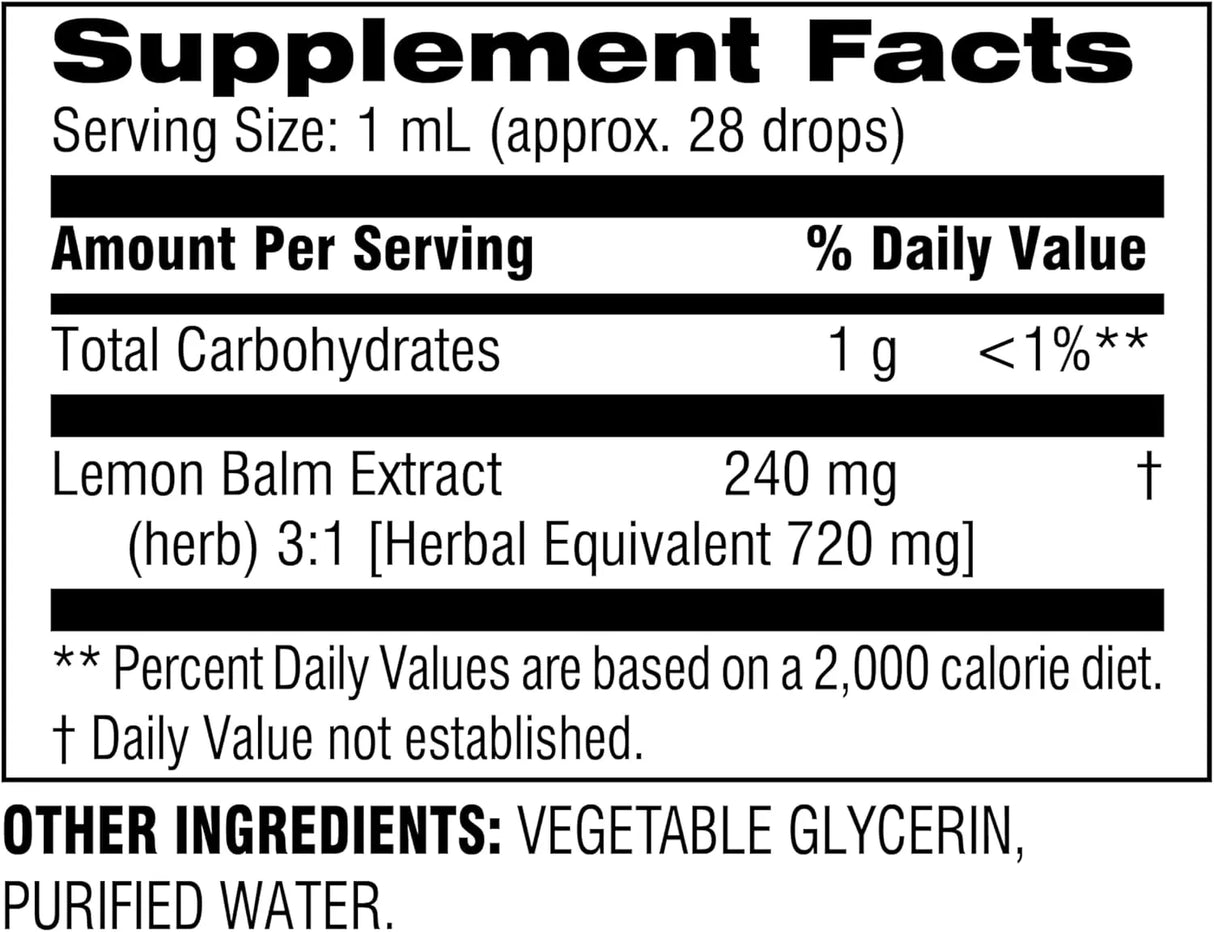 BOTANIC CHOICE - Botanic Choice Lemon Balm Liquid Extract 30Ml. - The Red Vitamin MX - Suplementos Alimenticios - {{ shop.shopifyCountryName }}