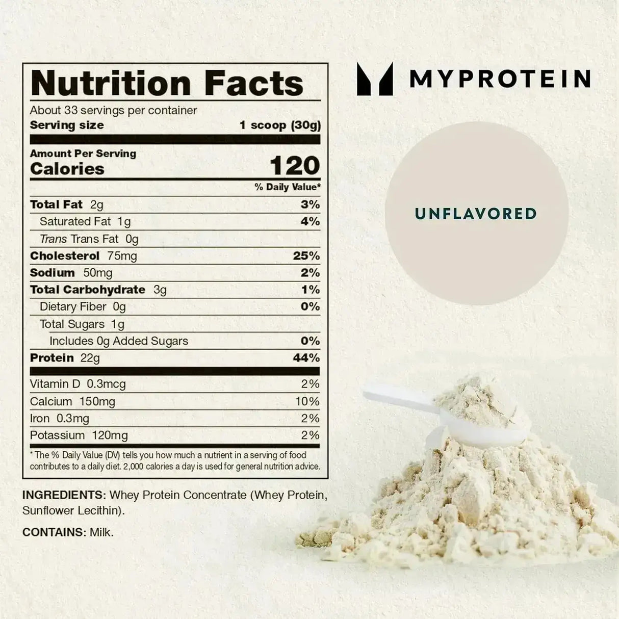 MYPROTEIN - Myprotein Impact Whey Protein Powder Unflavored 32 Servicios 2.2 Lbs. - The Red Vitamin MX - Suplementos Alimenticios - {{ shop.shopifyCountryName }}