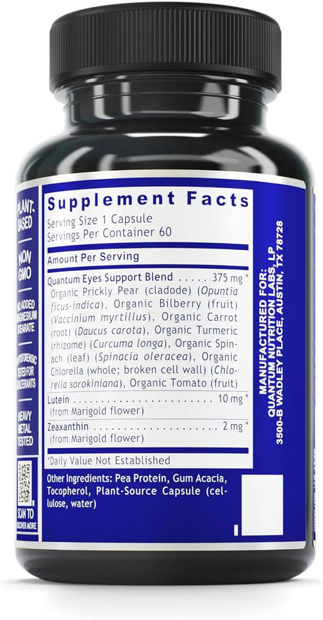 QUANTUM NUTRITION - Quantum Nutrition Labs Eye Support 60 Capsulas - The Red Vitamin MX - Suplementos Alimenticios - {{ shop.shopifyCountryName }}