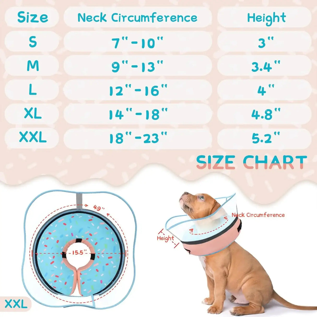 SUPET - Supet Raised Inflatable Dog Cone Collar XXLARGE - The Red Vitamin MX - Collares y Conos De Recuperación Para Perros - {{ shop.shopifyCountryName }}