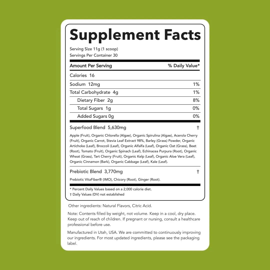 CLEAN SIMPLE EATS - Clean Simple Eats Green Apple Greens Powder Mix 30 Servicios 330Gr. - The Red Vitamin MX - Suplementos Alimenticios - {{ shop.shopifyCountryName }}