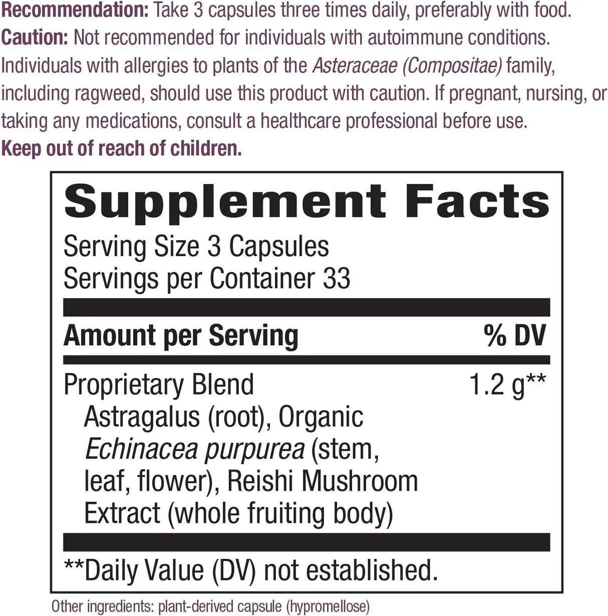NATURE'S WAY - Nature's Way Echinacea Astragalus & Reishi 100 Capsulas - The Red Vitamin MX - Suplementos Alimenticios - {{ shop.shopifyCountryName }}